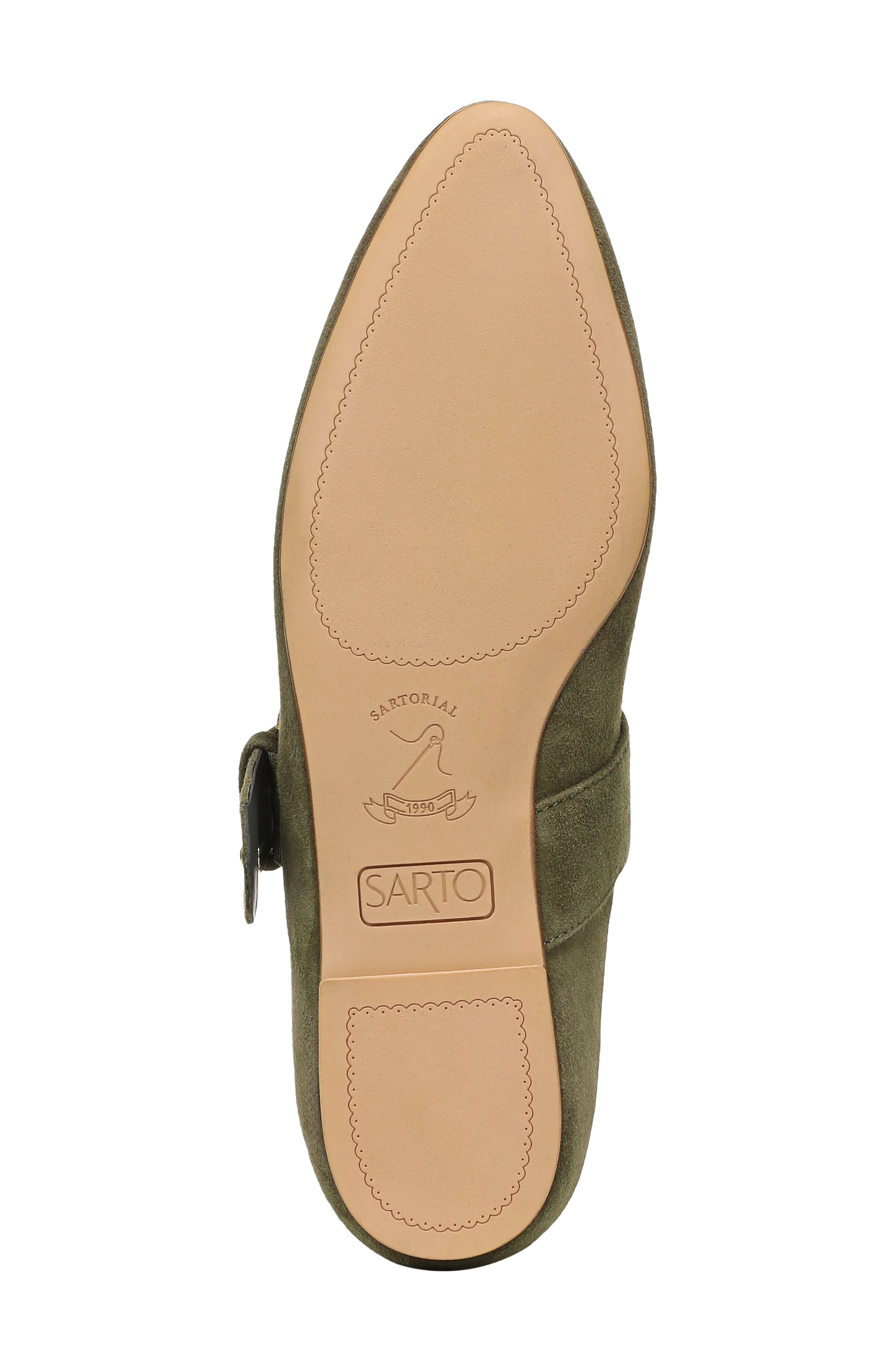 Reeva Mary Jane Flat, Alternate, color, GREEN SUEDE