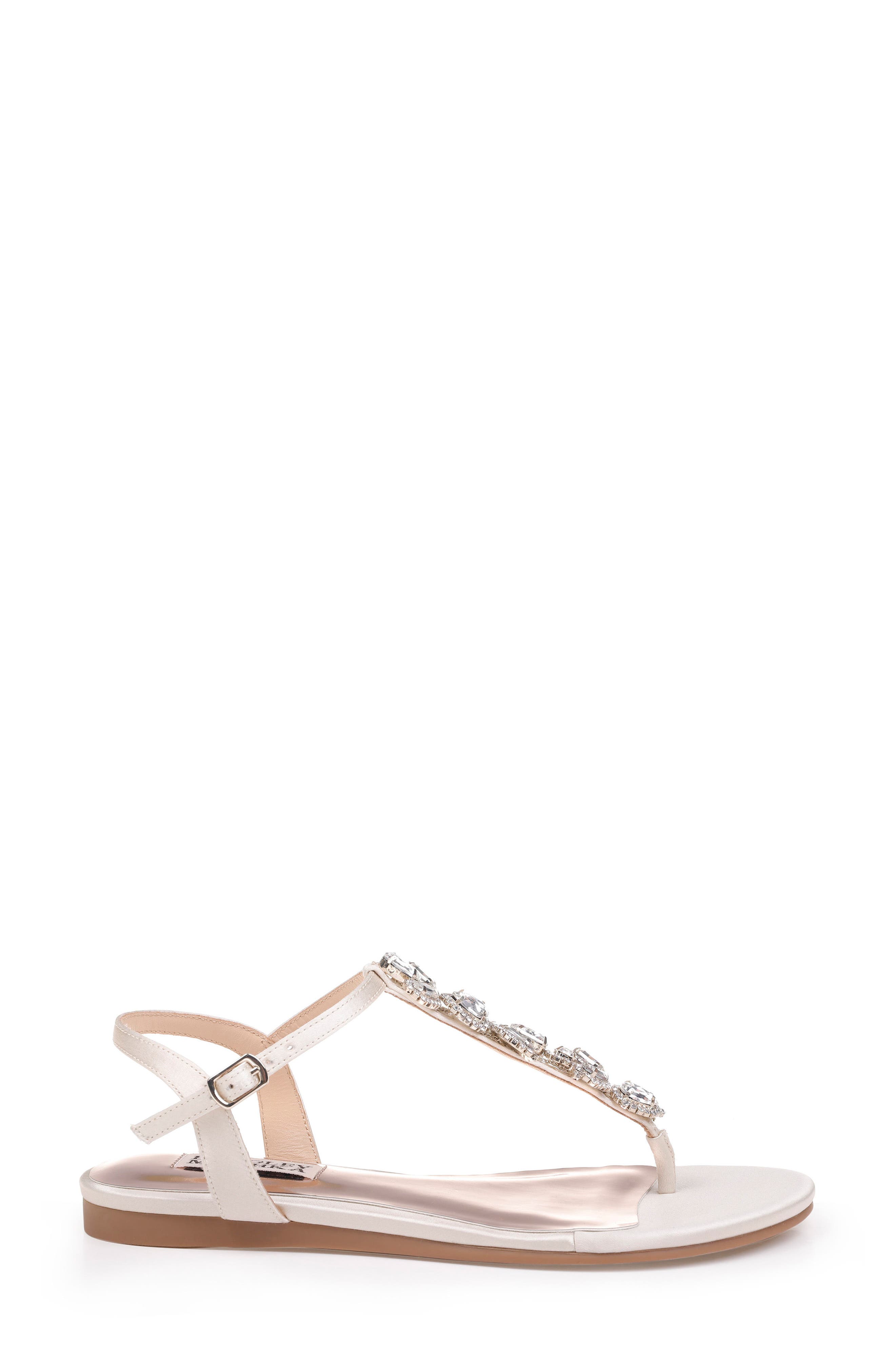 Badgley Mischka Collection Badgley Mischka Sissi Crystal Embellished Sandal, Alternate, color, 