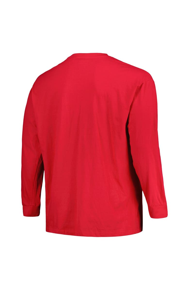 Champion Men's Champion Scarlet Nebraska Huskers Big & Tall Arch Long Sleeve T-Shirt, Alternate, color, 