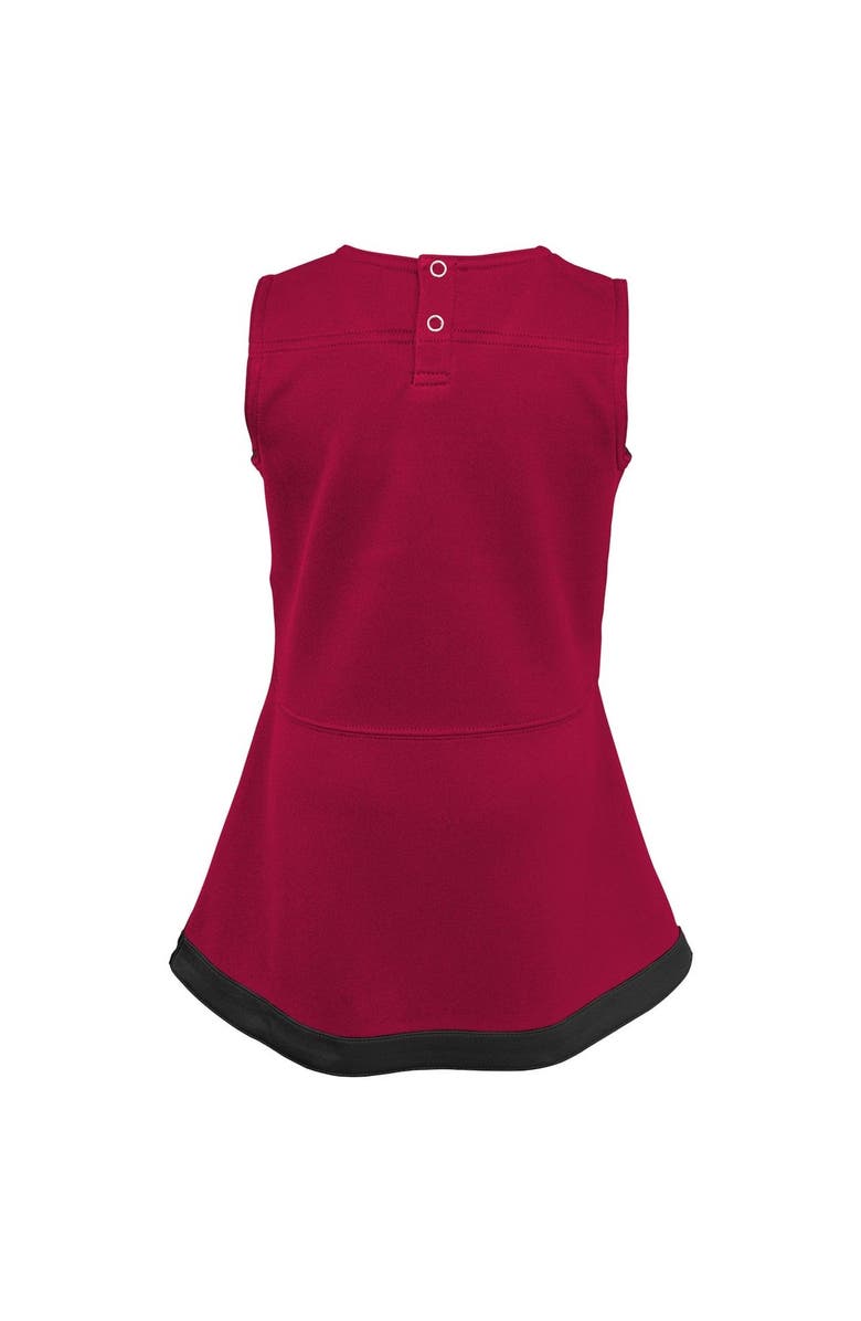 Outerstuff Girls Toddler Cardinal Arizona Cardinals Cheer Captain Dress with Bloomers, Alternate, color, Cardinal