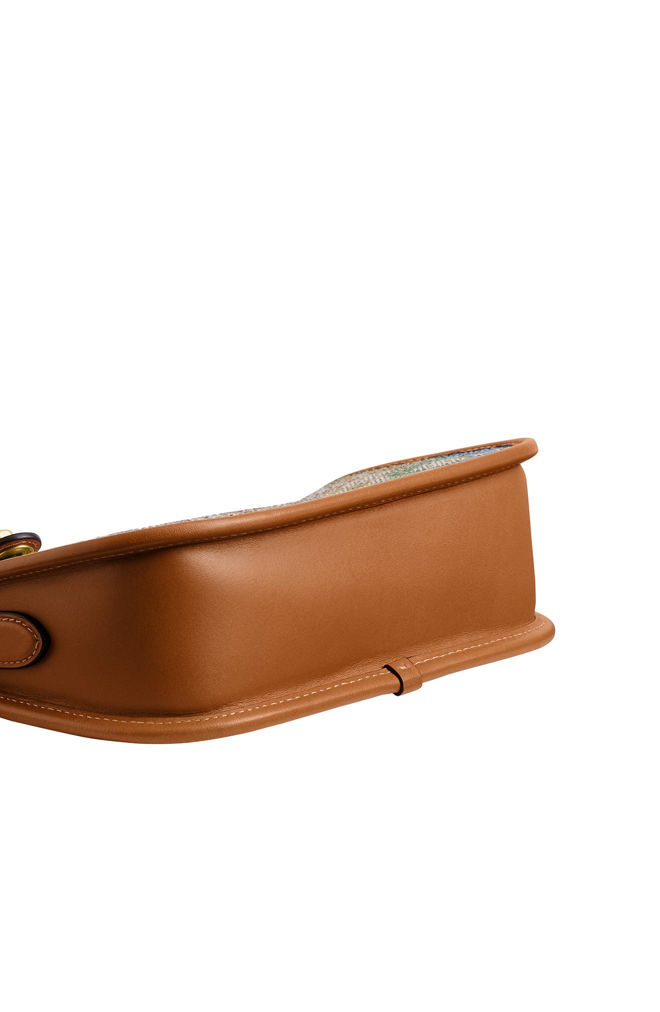 COACH Crystal Swing Zip 20 Signature Jacquard & Leather Satchel, Alternate, color, B4/ Rainbow Multi