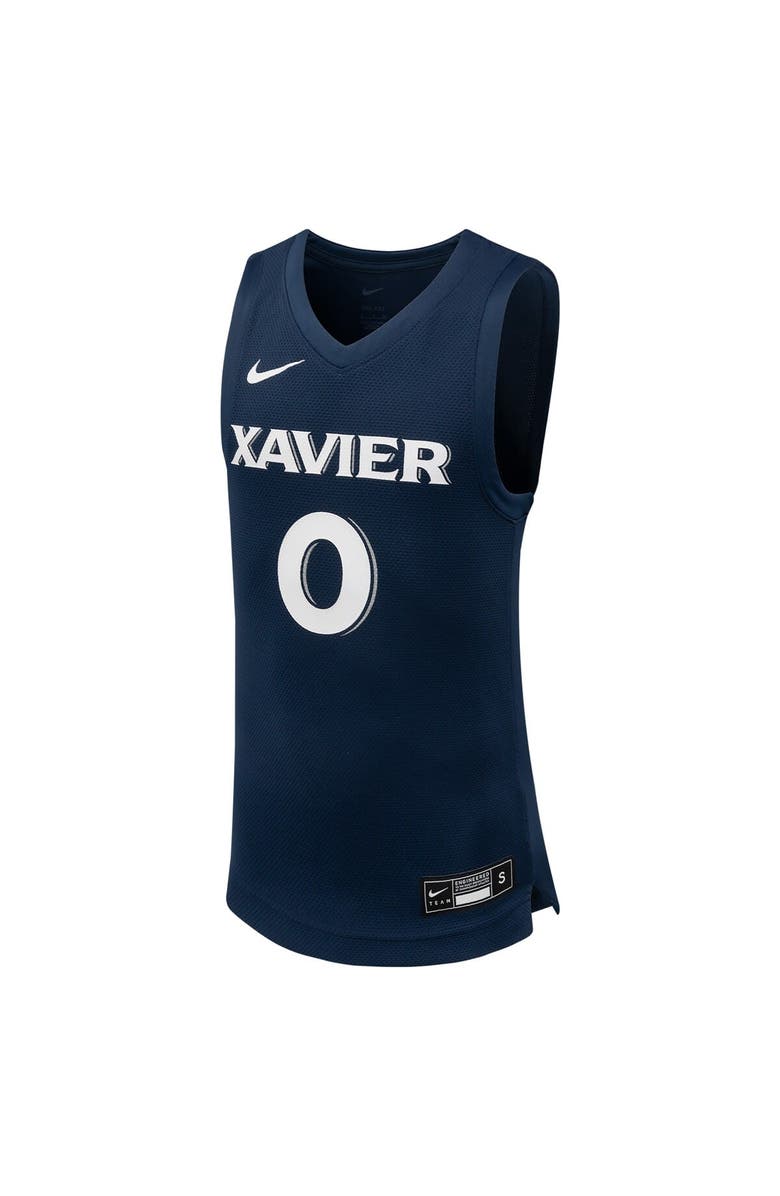 Nike Youth Nike #0 Navy Xavier Musketeers Team Replica Basketball Jersey, Alternate, color, Navy