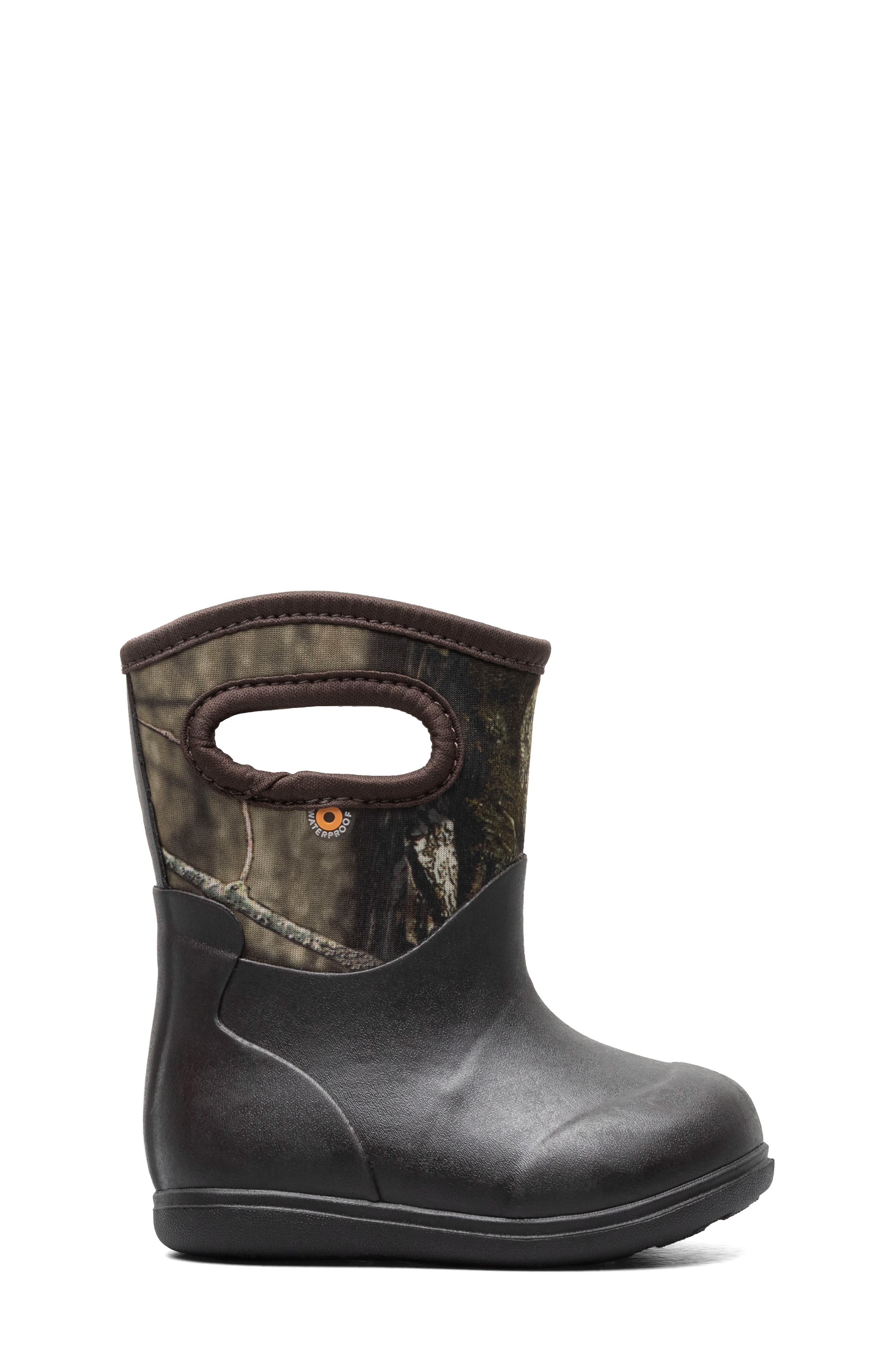 Kids' Classic Solid Waterproof Rain Boot, Alternate, color, MOSSY OAK