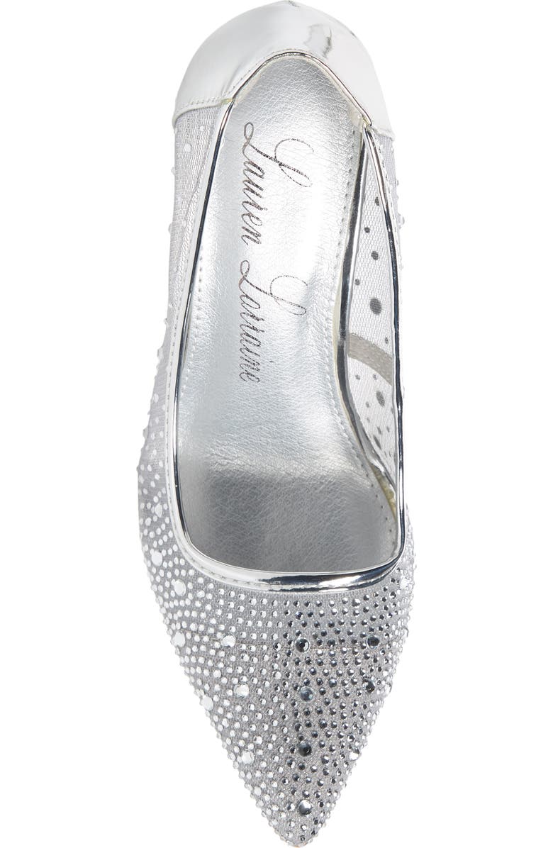 Lauren Lorraine Janna Embellished Illusion Pump, Alternate, color,
