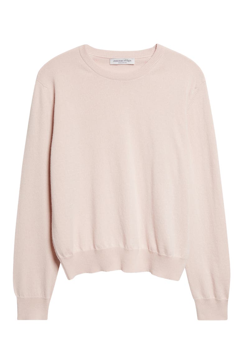 Lunan Cashmere Crewneck Sweater, Alternate, color, HIGHLAND ROSE
