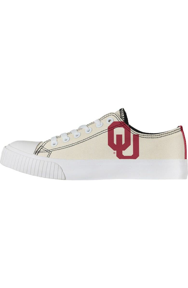FOCO Women's FOCO Cream Oklahoma Sooners Low Top Canvas Shoes, Main, color,