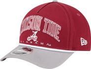 New Era Men's New Era Crimson/Gray Alabama Crimson Tide Arch Two-Tone Rope 9FORTY A-Frame M-Crown Adjustable Hat