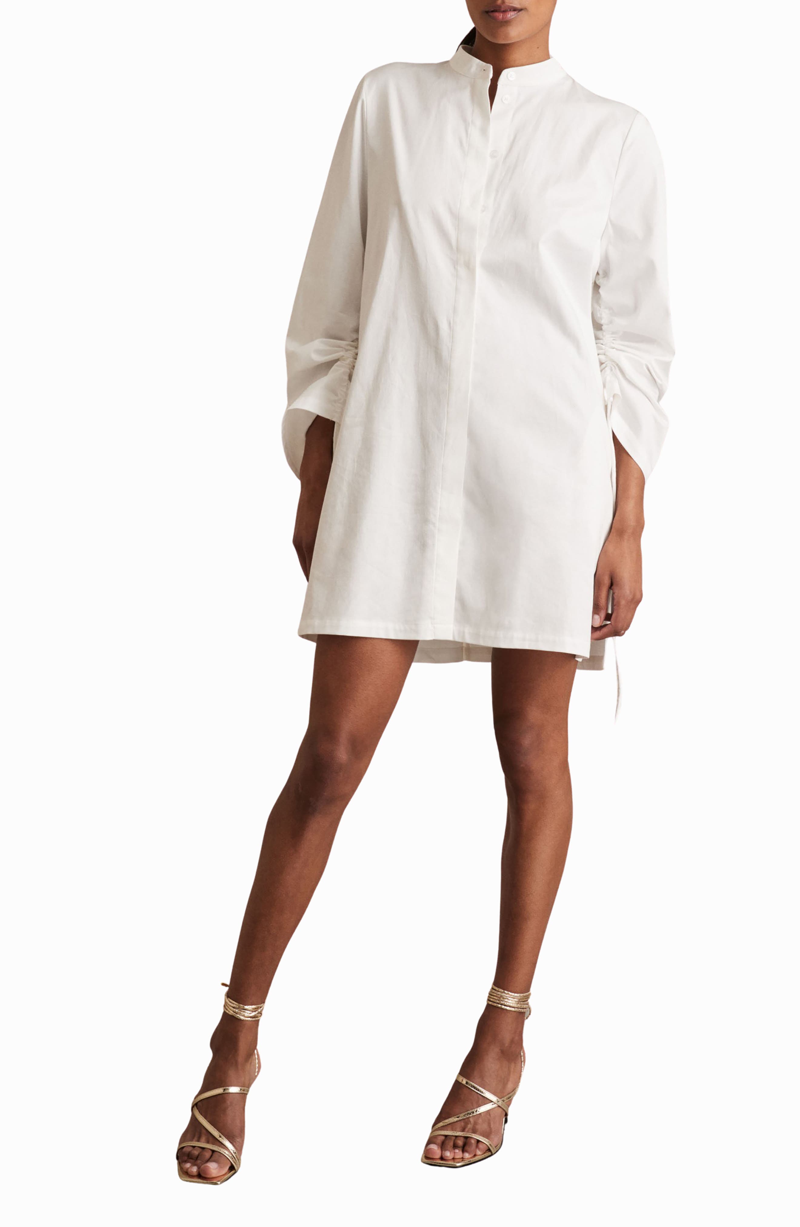 Reiss Rebecca Ankle Wrap Sandal, Alternate, color, Gold