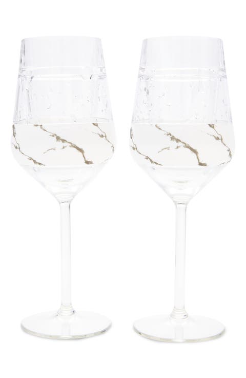 Stemmed Wine FREEZE Cooling Cup Set of 2