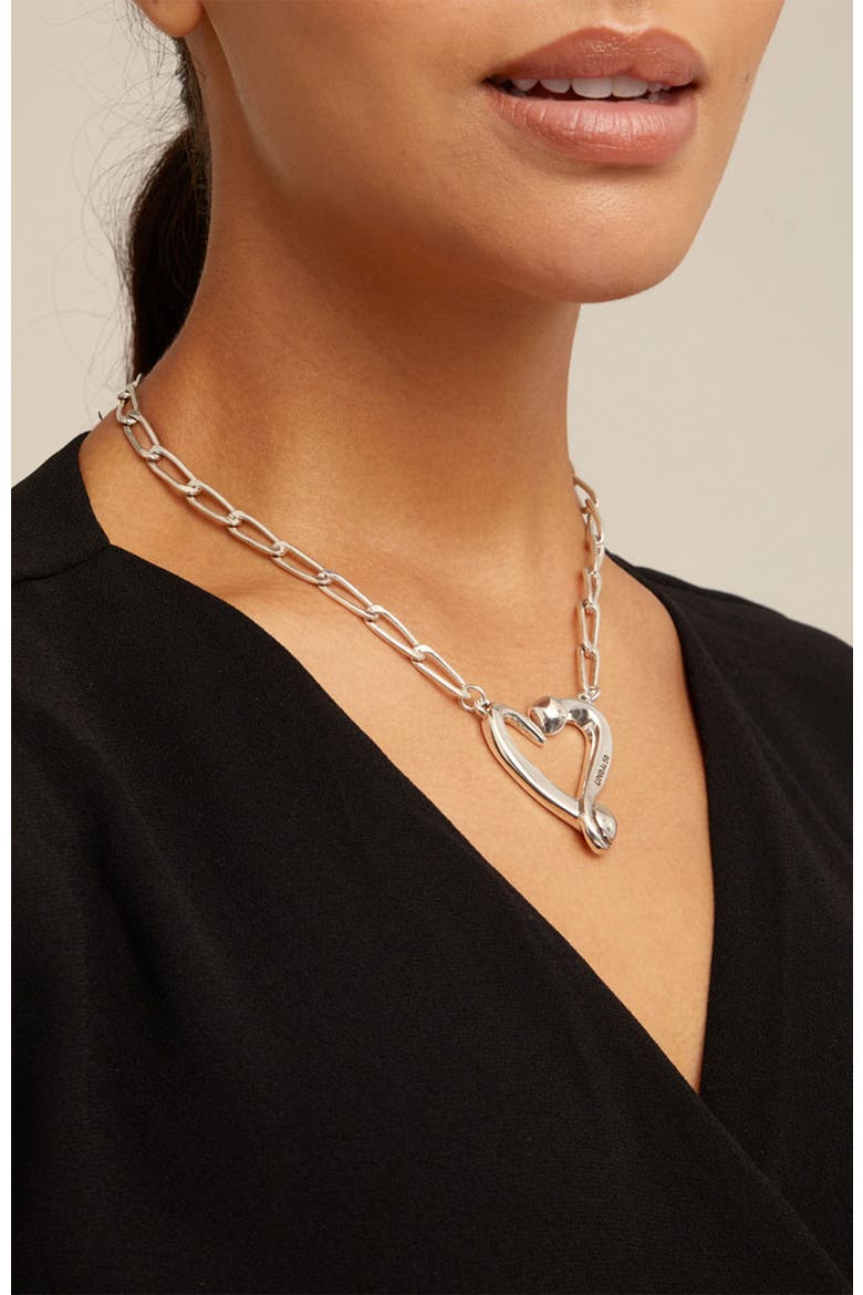 Twist of Love Necklace, Alternate, color, Silver