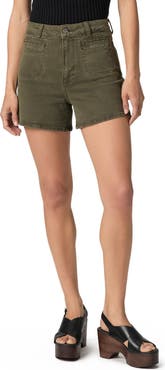 PAIGE Dani Welt Pocket High Waist Denim Shorts