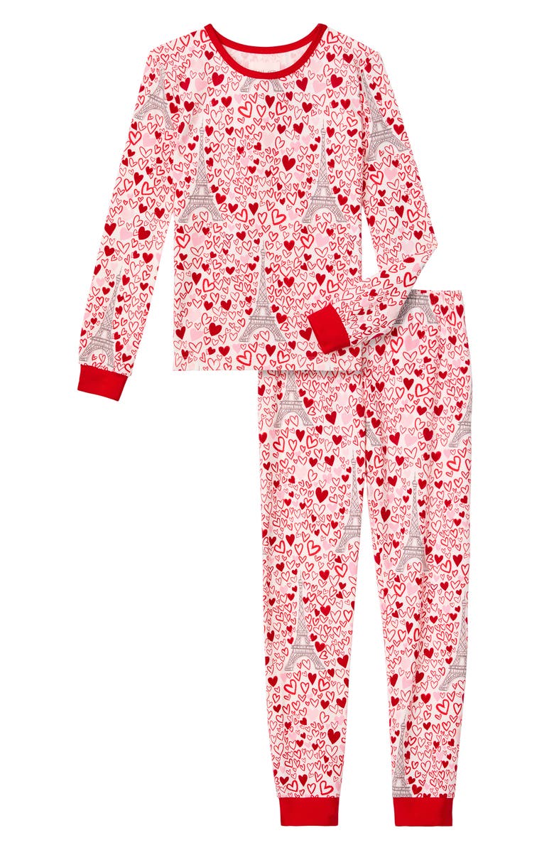BedHead Pajamas Kids' Fitted Cotton Two-Piece Pajamas, Main, color, 