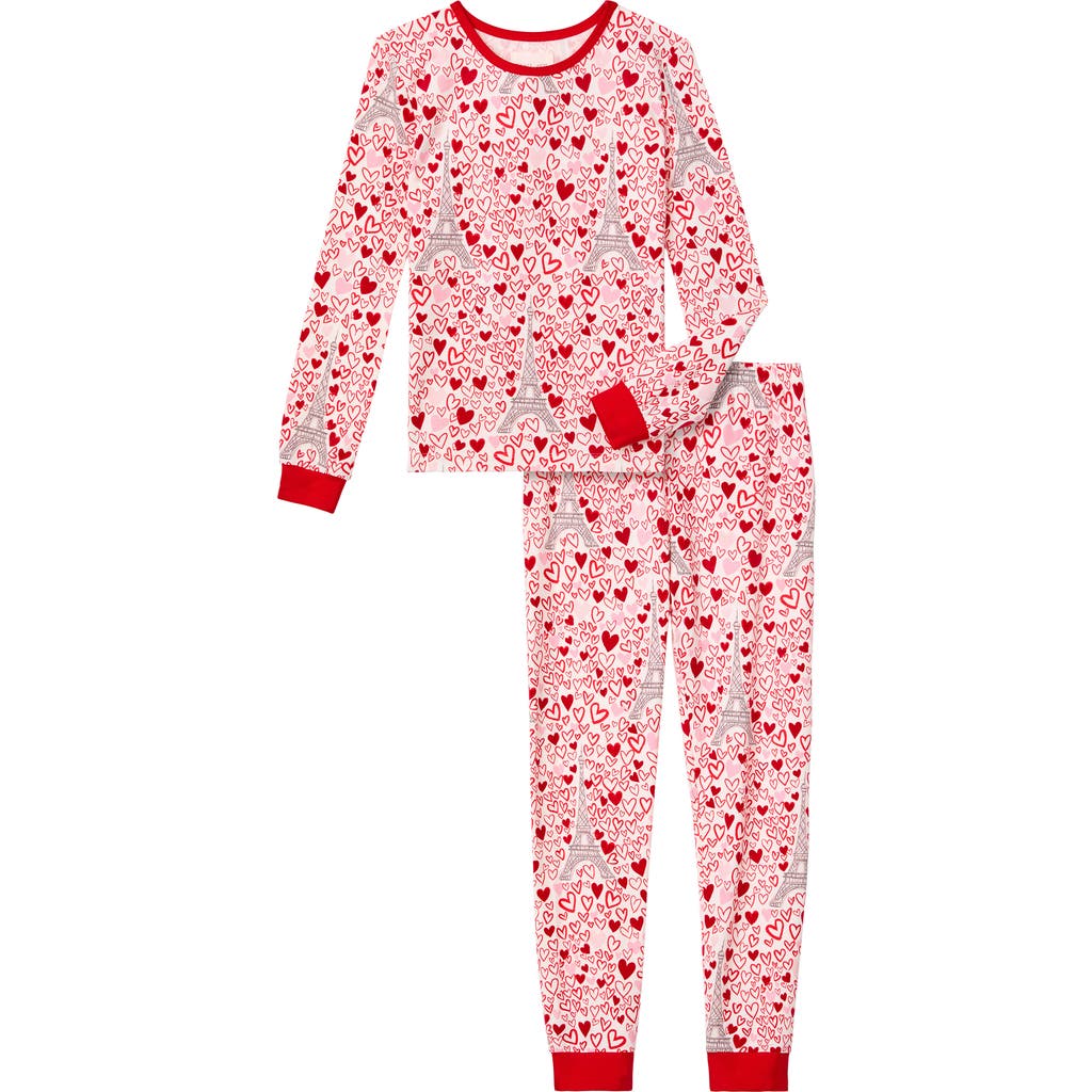 Bedhead Pajamas Unisex Paris Je T'aime Long Sleeve Pajama Set - Little Kid, Big Kid In Paris Je Taime
