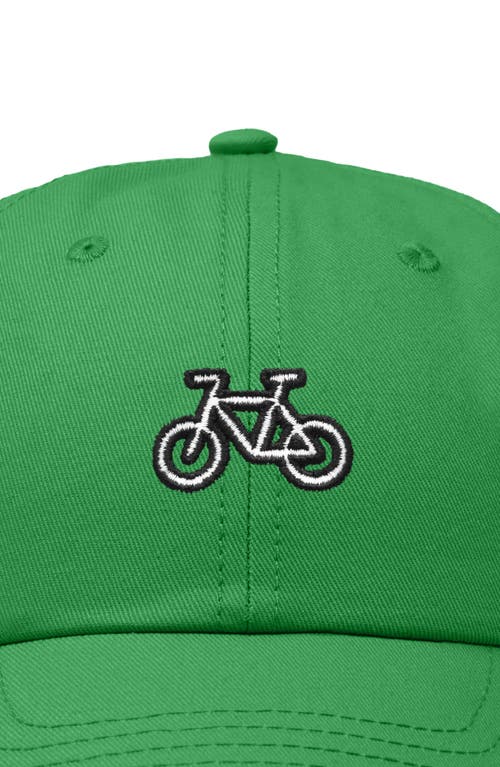 Shop Dalix Bike Embroidered Cycling Cap In Kelly Green