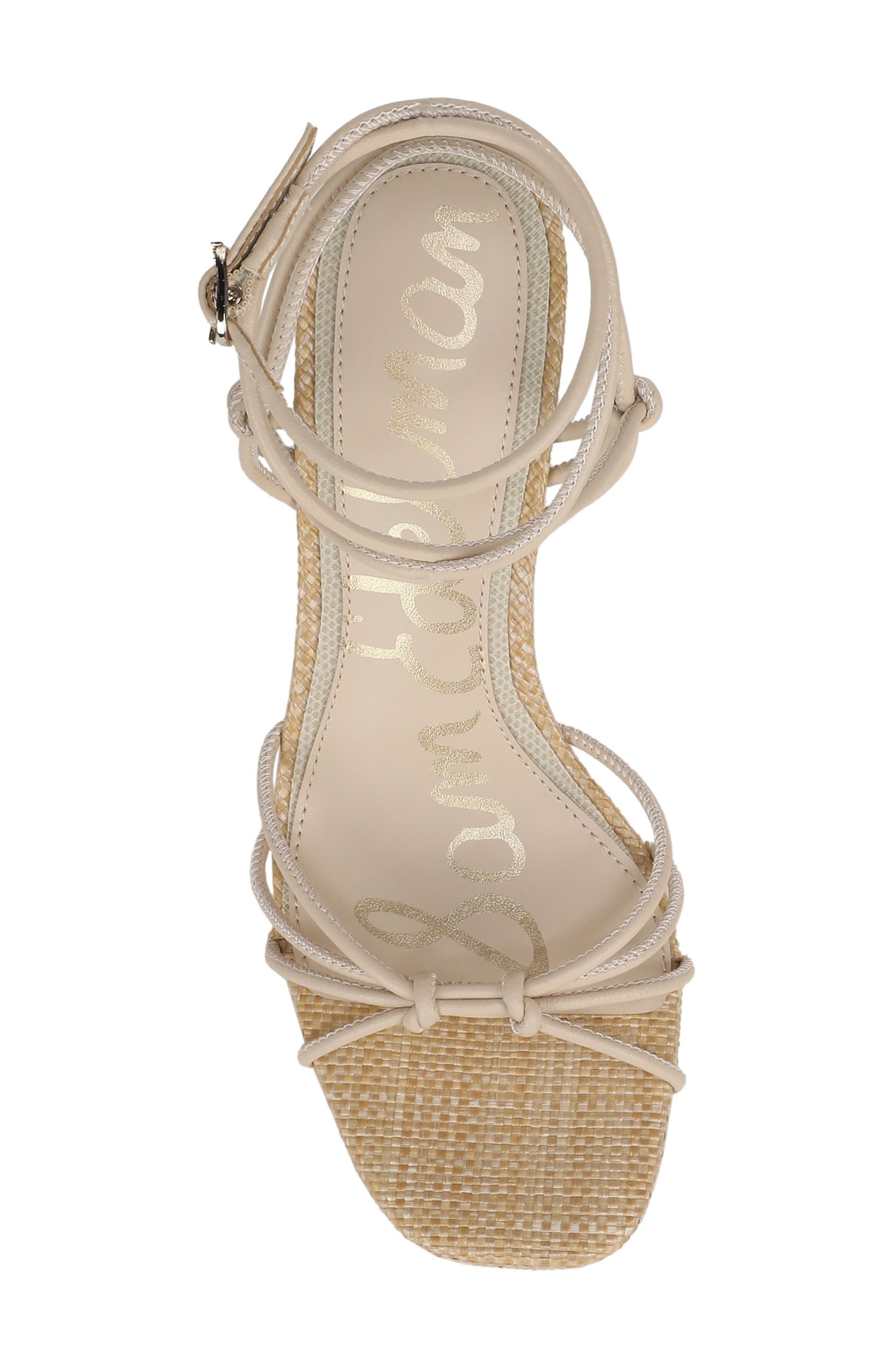 Sam Edelman Daxton Ankle Strap Wedge Sandal, Alternate, color, Light Sand