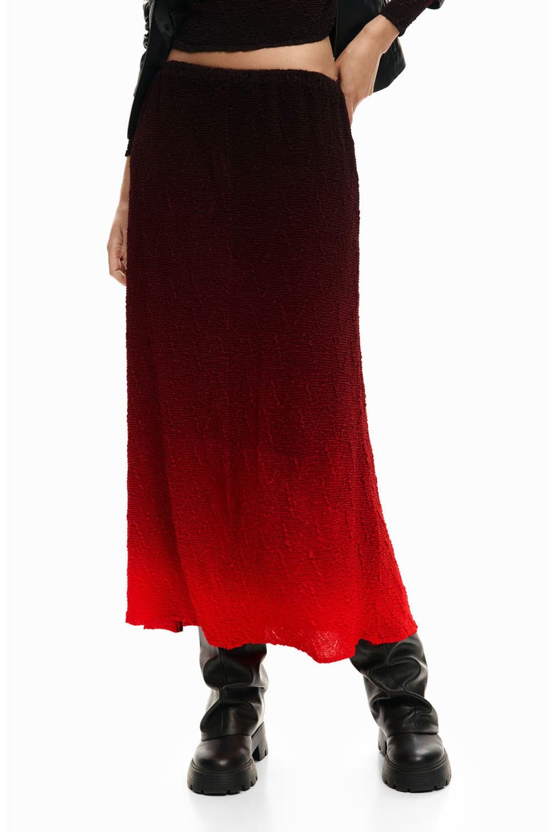 Gradient Tube Skirt, Main, color, ORANGE RED