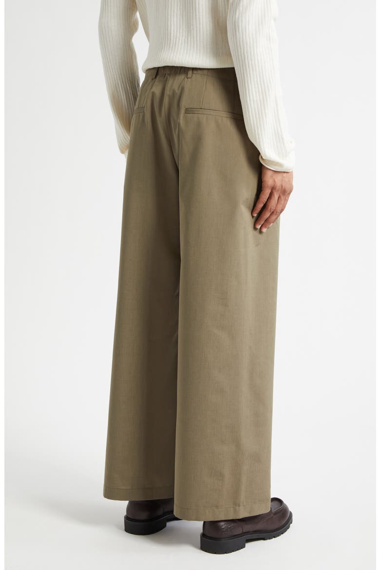 Bridge Pleated Vigin Wool & Cotton Chinos, Alternate, color, DRY LEAF BALANCE WOOLCOT