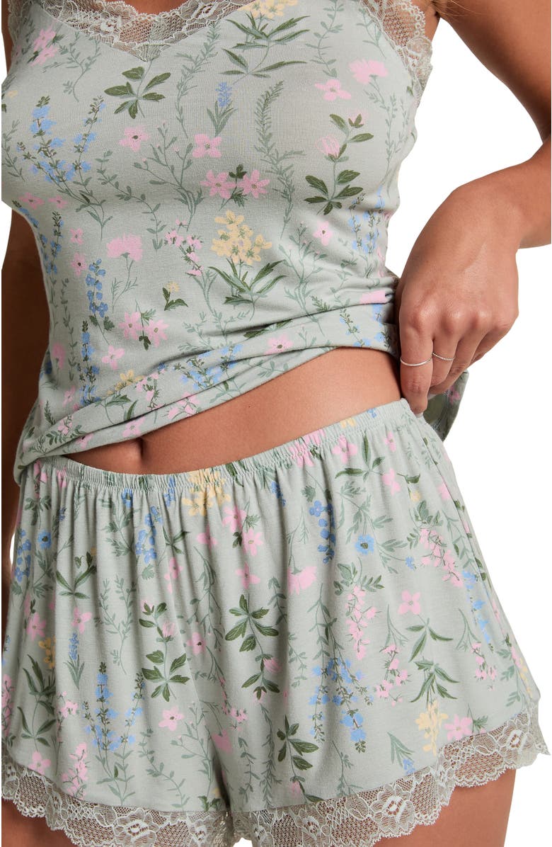 Hunkemöller Cami Short Pyjama Set, Alternate, color, Green