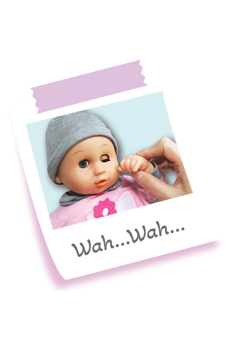 16 Inch Blinking Eyes Baby Doll Cecilia, Alternate, color, Multicolored