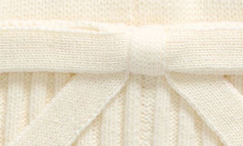 Kate Spade New York Bow Accent Beanie In White