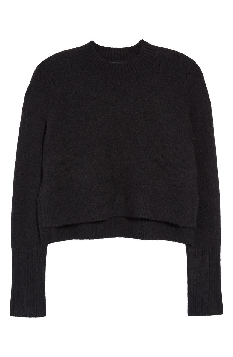 AllSaints Wick Wool Blend Crop Sweater, Alternate, color, 