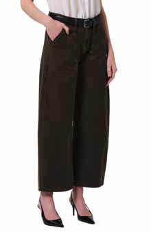 Citizens of Humanity Ayla High Waist Crop Wide Leg Twill Utility Pants
