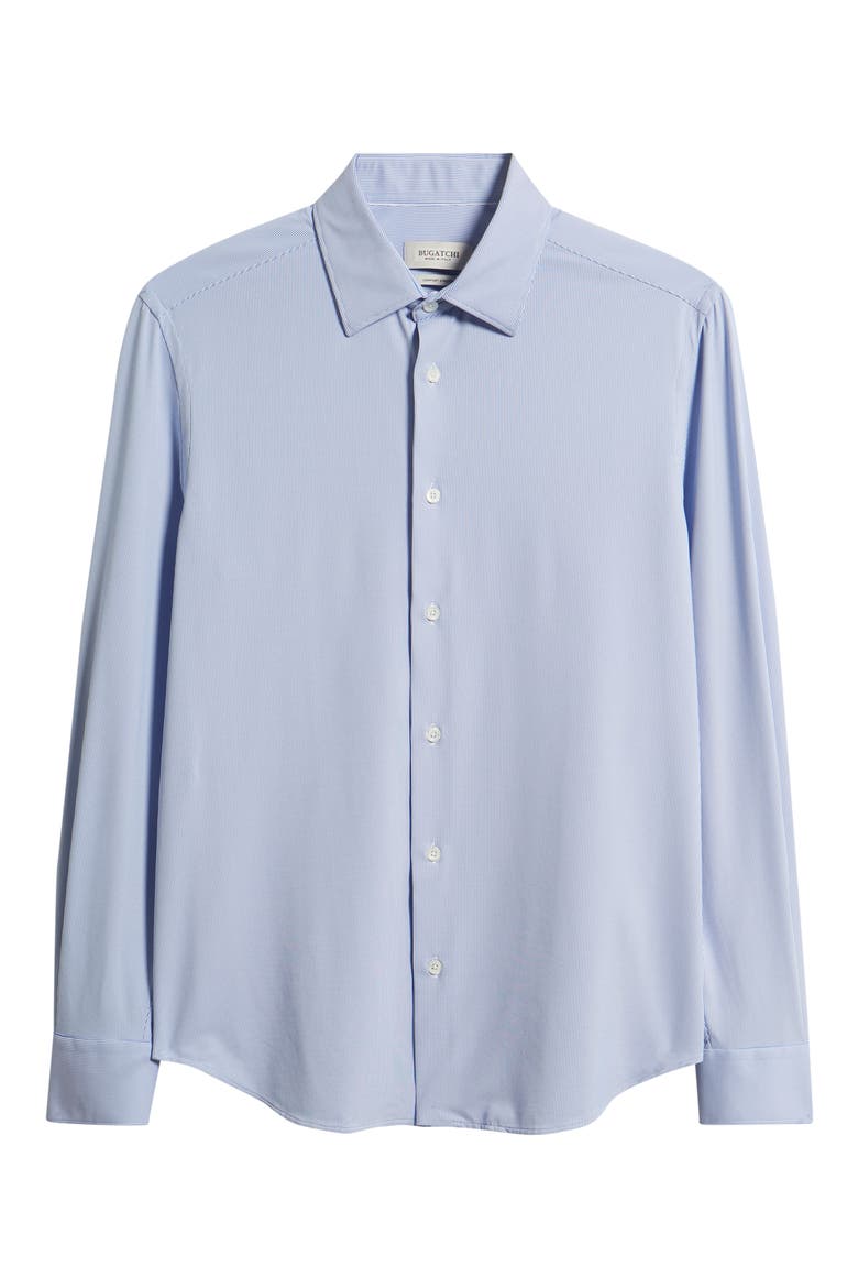 Julian Shaped Fit Stretch Button-Up Shirt, Alternate, color, CLASSIC BLUE