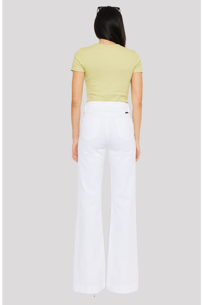 Sumayyah High Rise Holly Flare Jeans, Alternate, color, White
