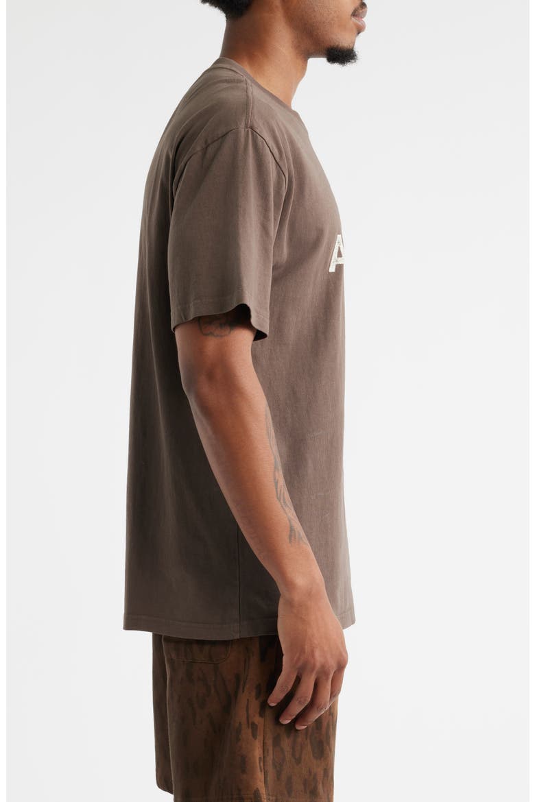 Sicily Art Hotel Graphic T-Shirt, Alternate, color, HOLY BROWN