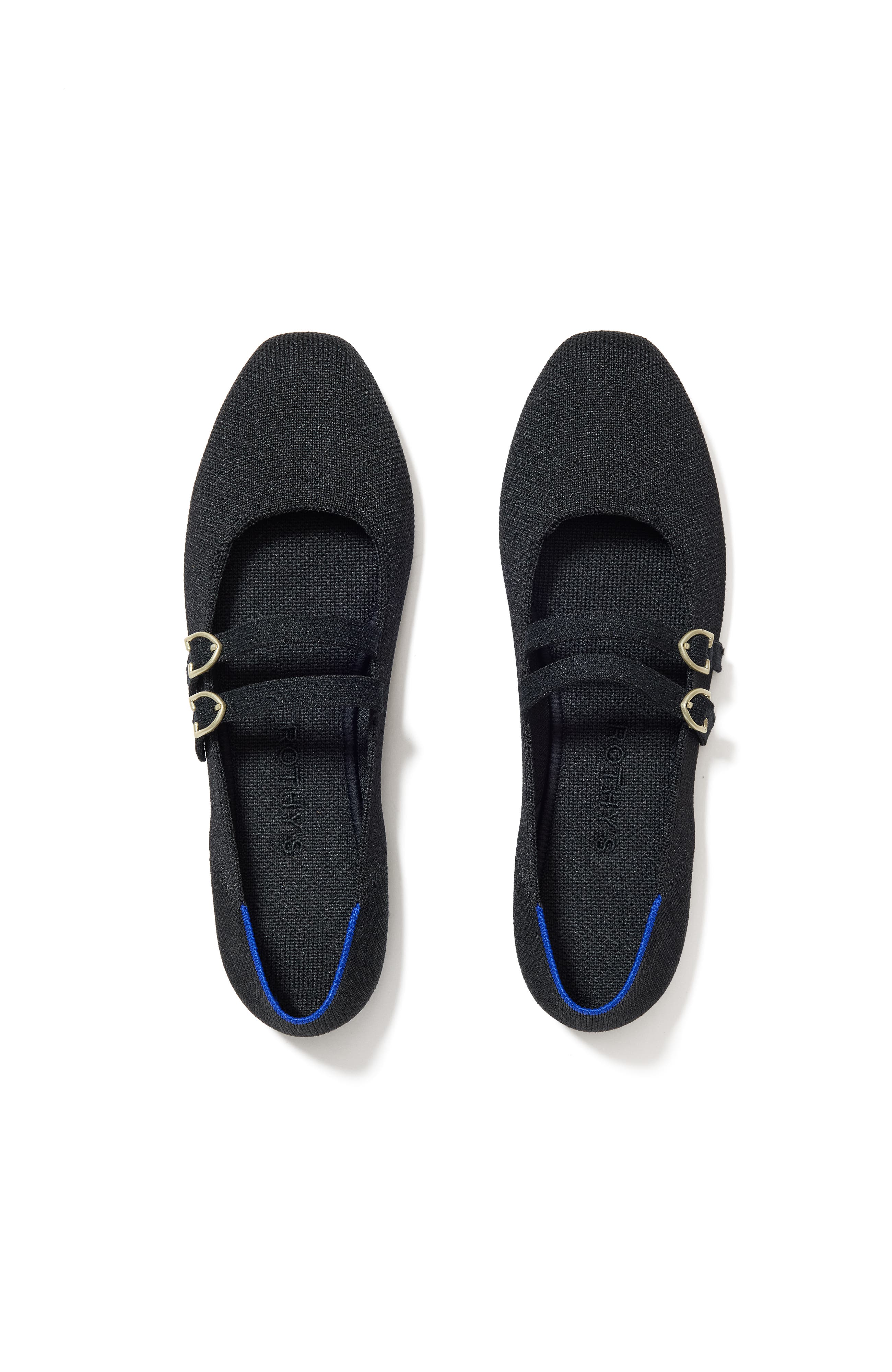 Rothy's The Double Buckle Mary Jane, Main, color, Black