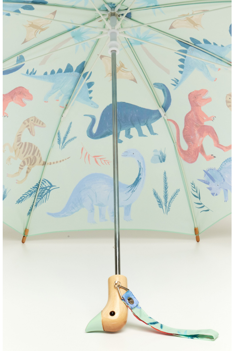Meri Meri Duckling Umbrella, Alternate, color, Dinosaur Kingdom