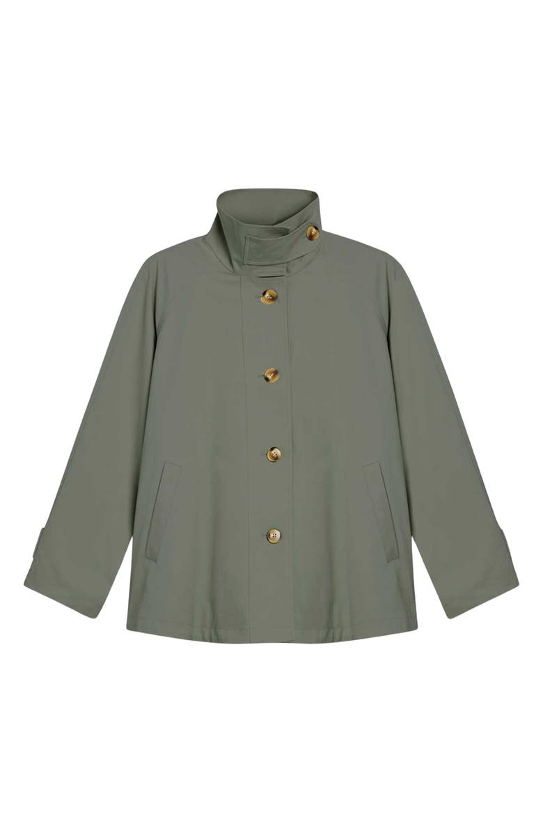 Noize Trench Poncho Jacket, Alternate, color, Moss