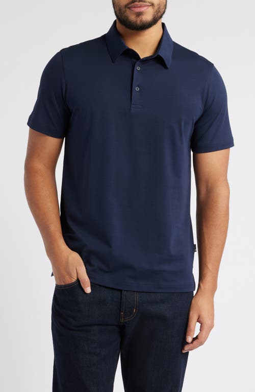 Ag Bryce Short Sleeve Polo In Deep Navy