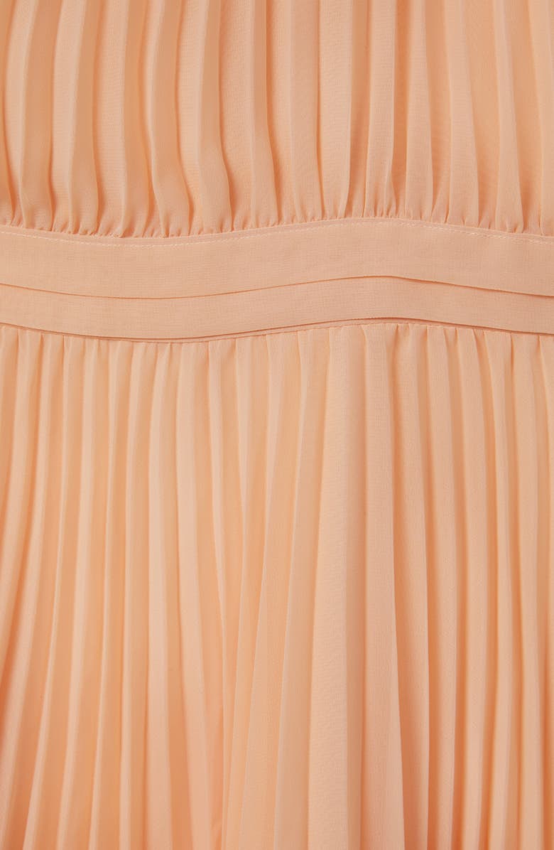 Reiss Kids' Verity Jr. Pleated Flutter Sleeve Dress, Alternate, color,