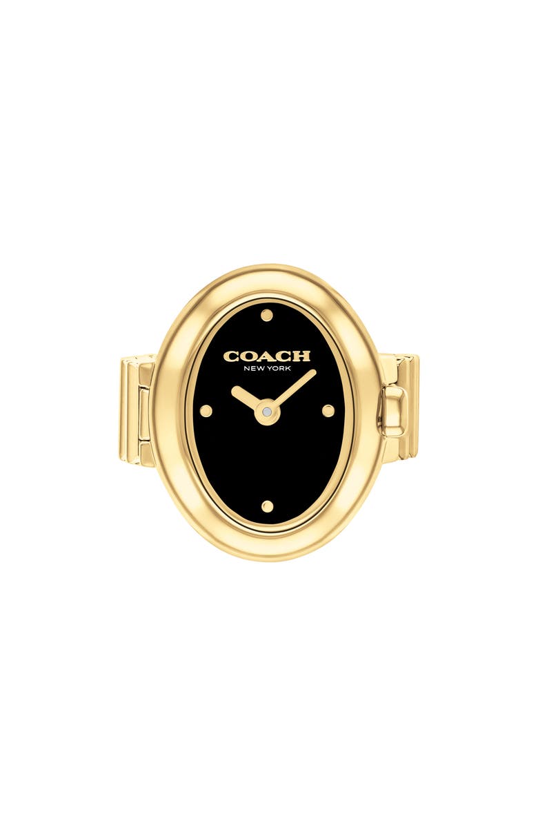 COACH Sammy Ring Watch, 18mm x 22.5mm, Main, color, Black