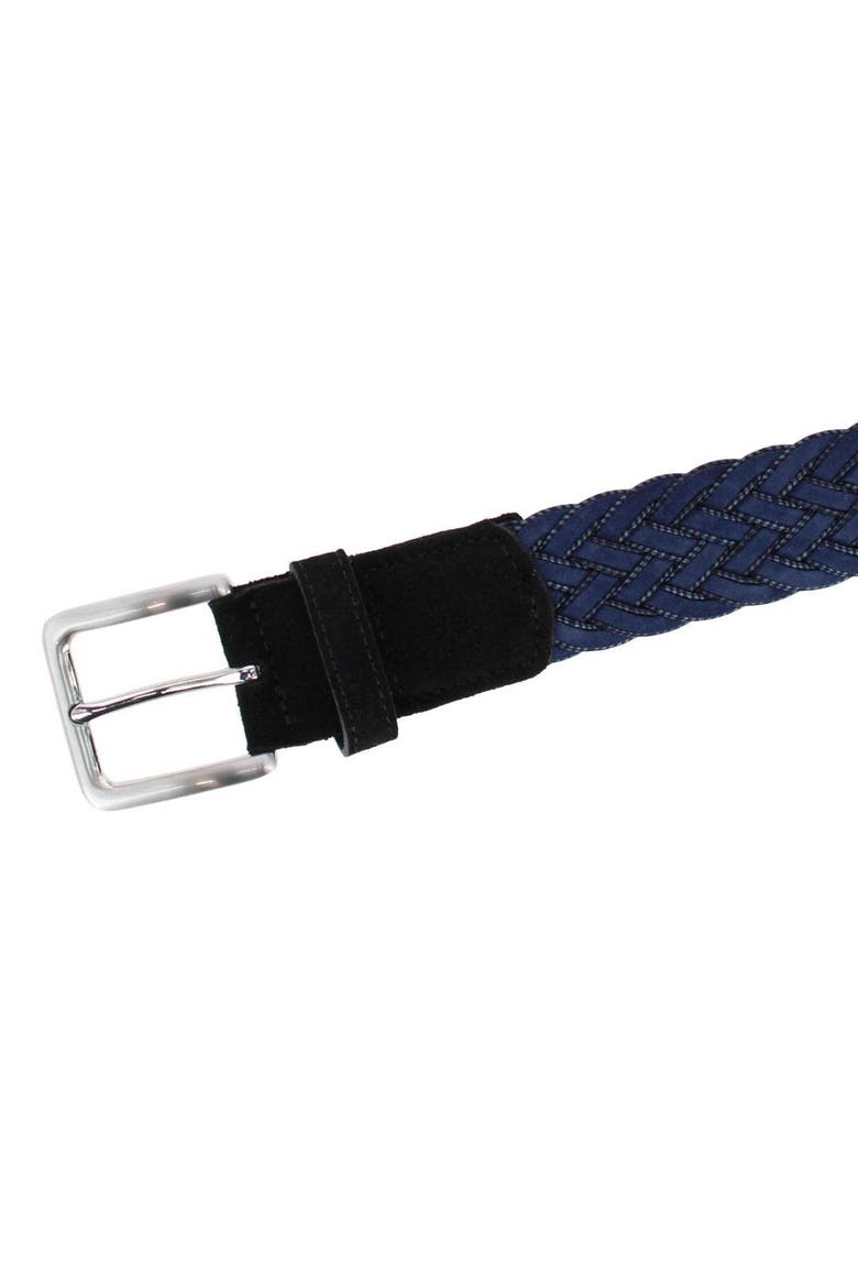 Apollo Italian Braided Suede Versatile Belt, Alternate, color, Navy