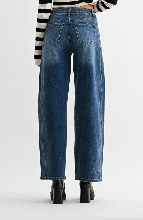 Jemina Denim High Rise Balloon Pant In Blue