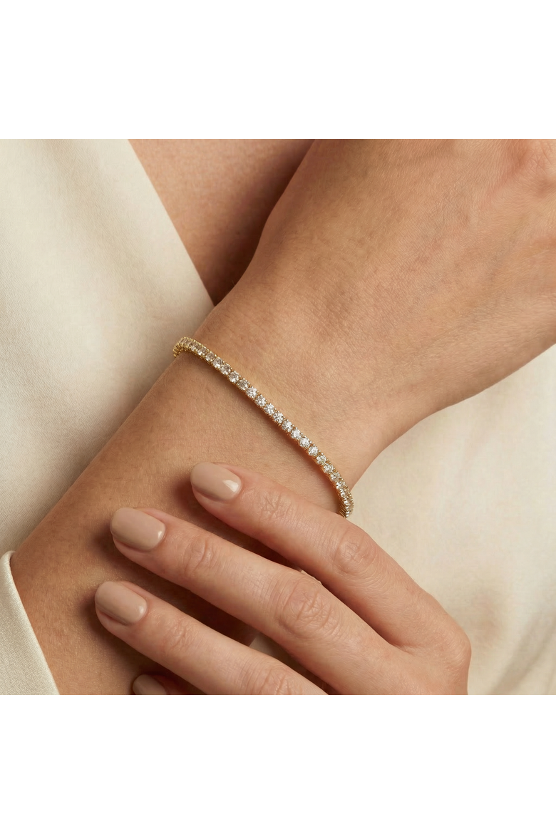 4Ct Diamond Flexible Oval Bangle Women's Bracelet 14k Gold Lab Grown, Alternate, color, 14k White Gold
