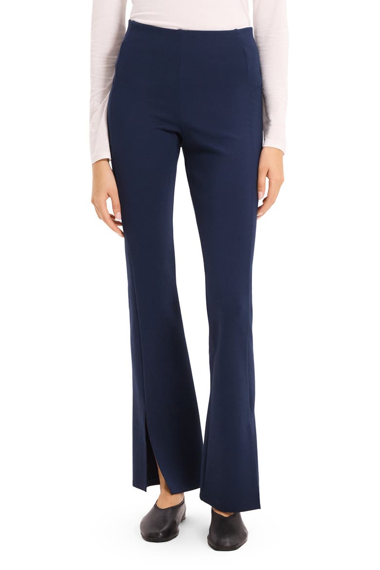 Slit Flare Leg Pants, Main, color, NOCTURNE NAVY