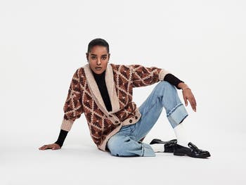Grandfather Alpaca Blend Shawl Collar Cardigan