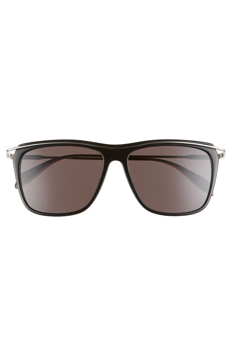 McQueen Alexander McQueen 56mm Square Sunglasses, Alternate, color,