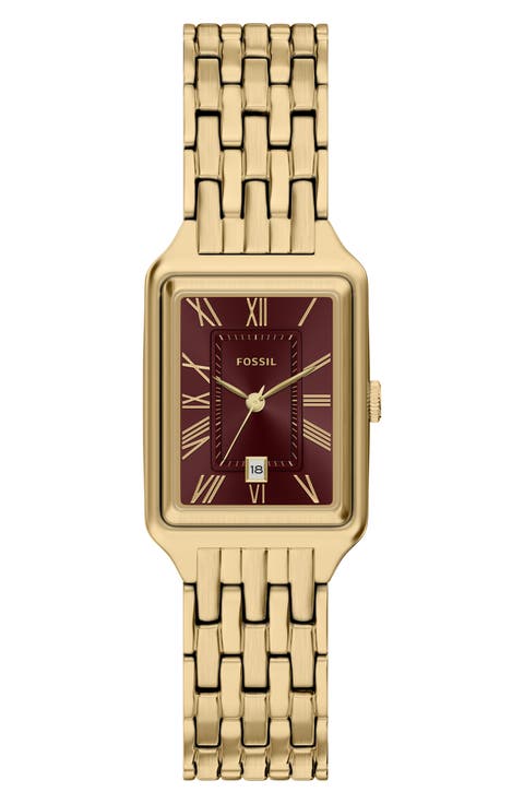 Raquel Goldtone Bracelet Watch, 23mm x 38mm
