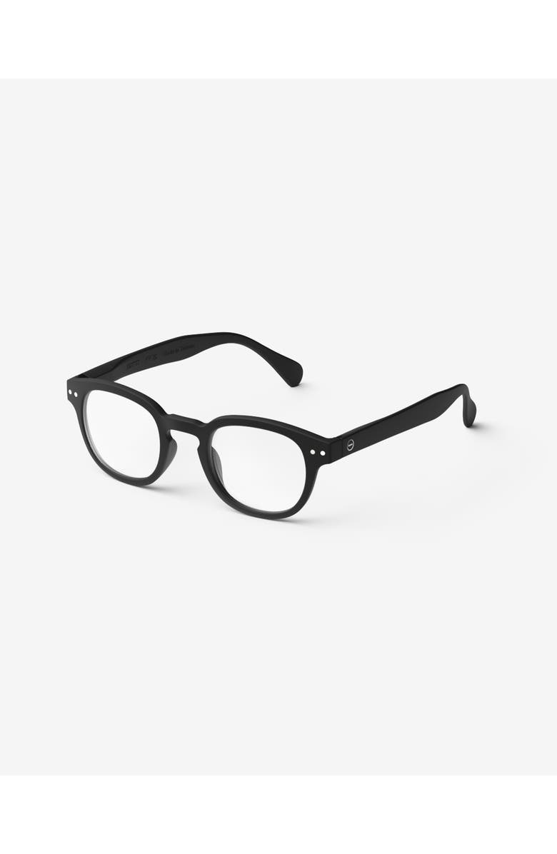 IZIPIZI #C 49mm Square Reading Glasses, Alternate, color, Black