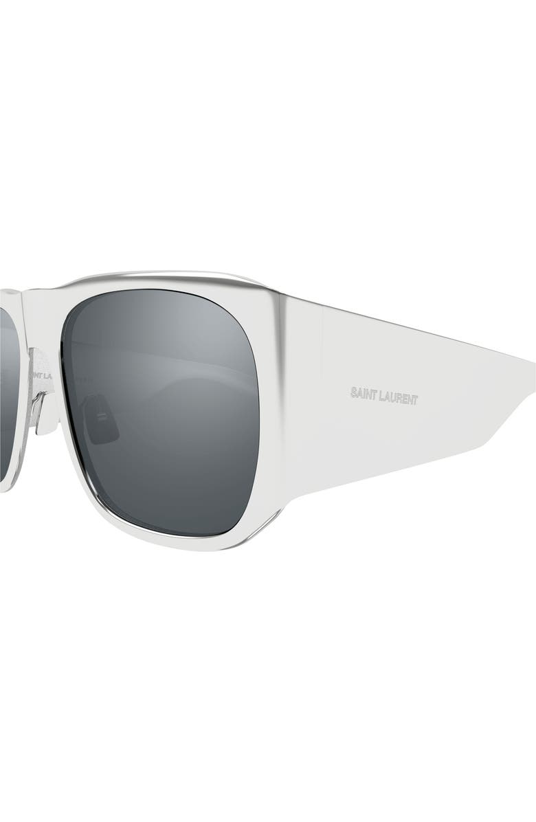 Saint Laurent 58mm Geometric Sunglasses, Alternate, color,
