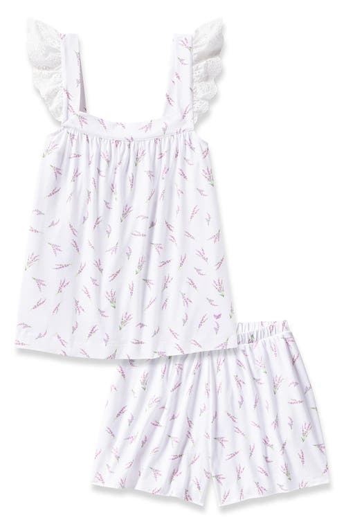 Shop Petite Plume Clara Pima Cotton Short Pajamas In White