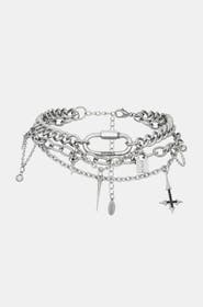 Disturbia Lagoxin Stainless Steel Layered Choker