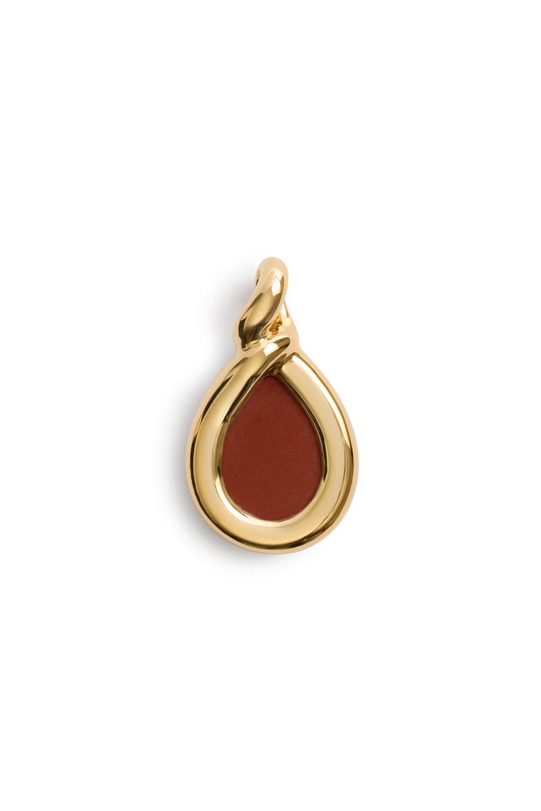 Ochre 18k Gold Vermeil Red Jasper Pendant Charm, Main, color, 18K GOLD VERMEIL / RED JASPER