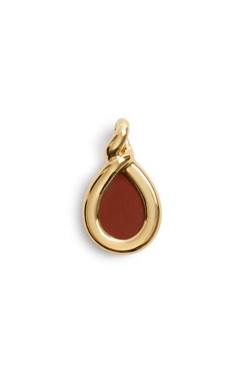 Ochre 18k Gold Vermeil Red Jasper Pendant Charm