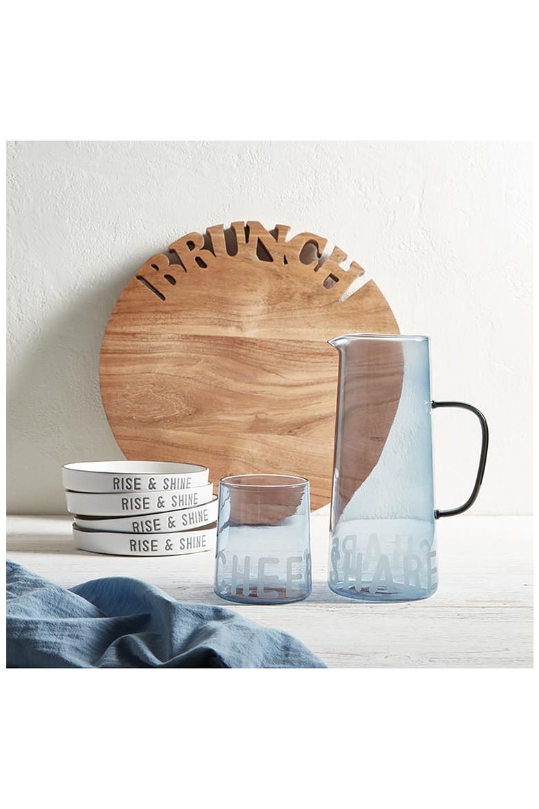 Rise & Shine Set of 4 Brunch Plates, Alternate, color, WHITE