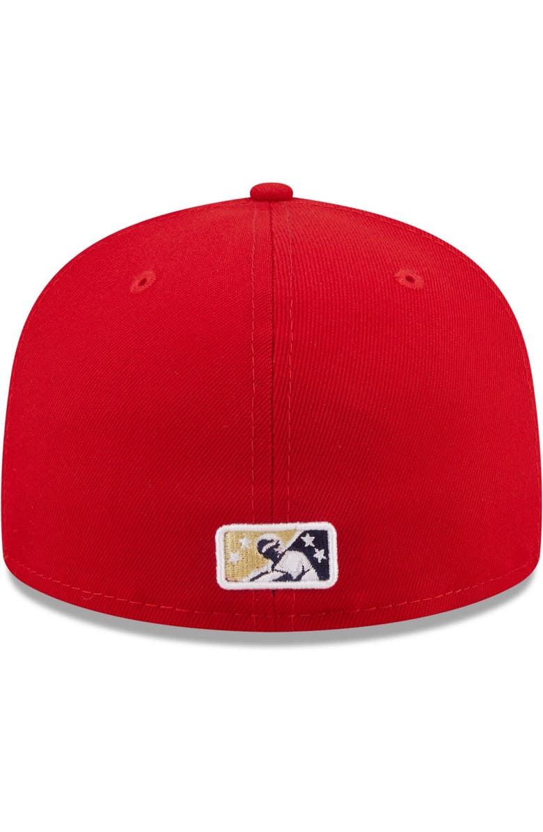 New Era Men's New Era Red Harrisburg Senators Authentic Collection 59FIFTY Fitted Hat, Alternate, color, 